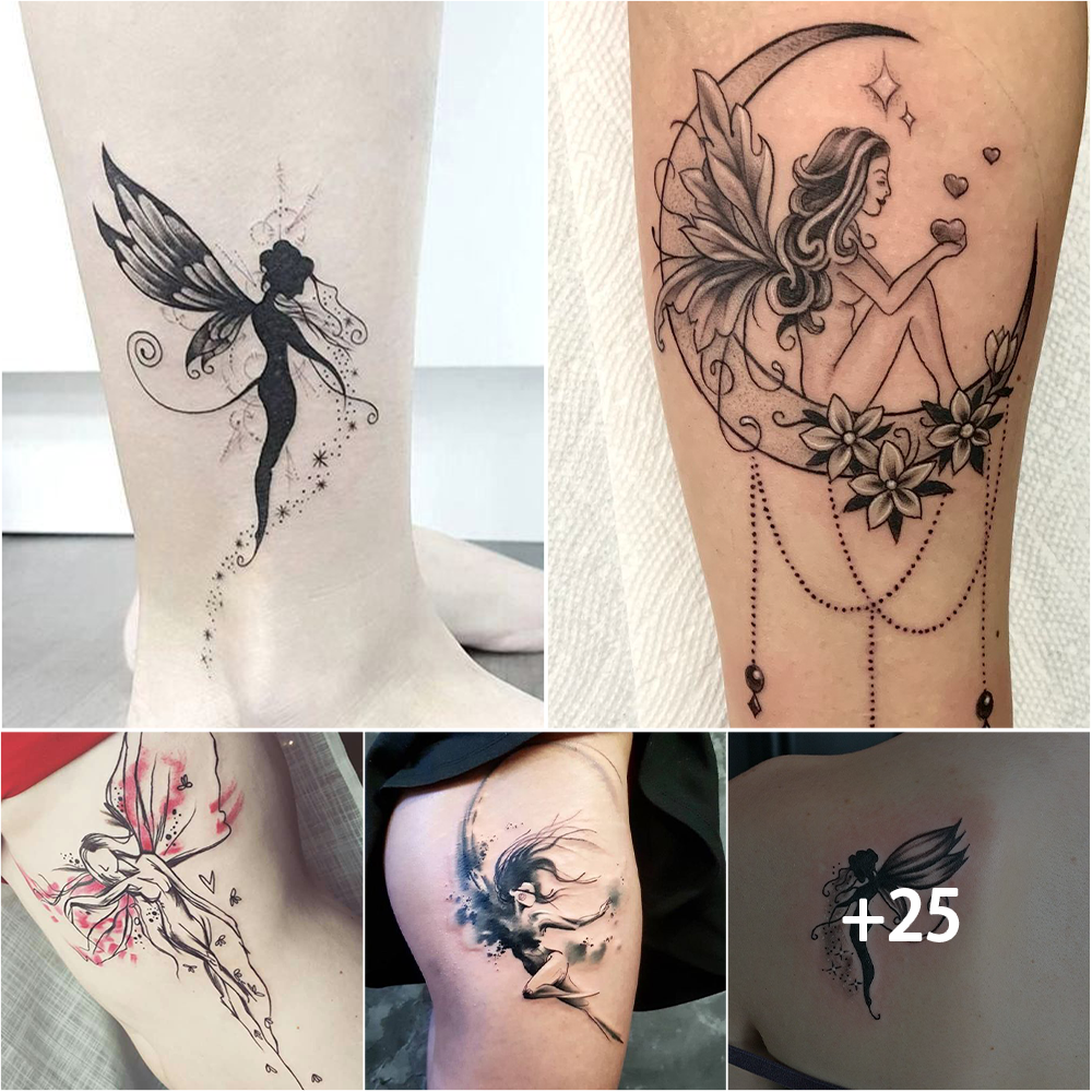 Ángeles en la piel: Elegancia divina en 25 diseños de tatuajes para mujeres.