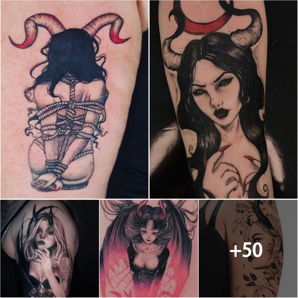 La Belleza Diabólica: Tatuajes Femeninos que Despiertan la Fuerza del Mal