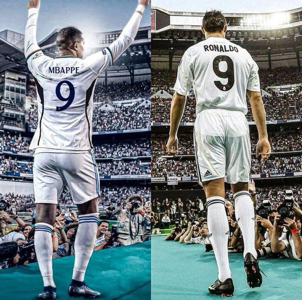 Mbappe porte une chemise n ° 9 au Real Madrid, Ronaldo envoie un message orageux